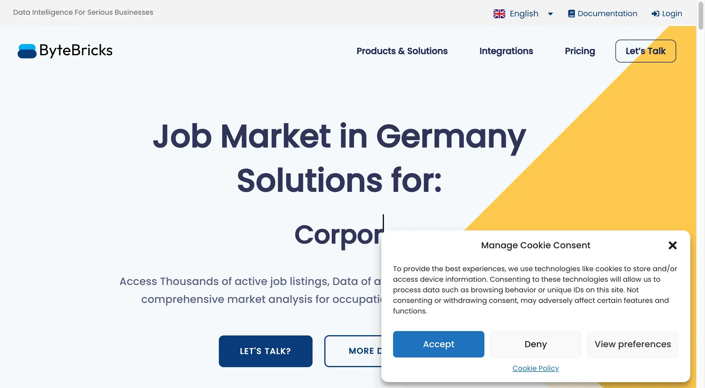 ByteBricks Job Market Solutions